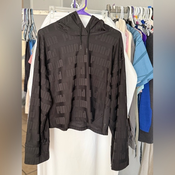 PUMA Women‎ Brand Logo Printed Train First Mile Mono Hooded Pullover Swea… - Picture 5 of 13